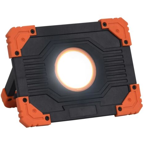 vidaXL Projecteur à LED portable ABS 10 W Blanc froid (1/5)