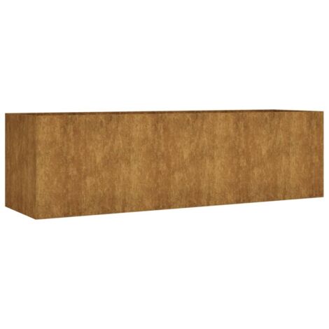 Lit surélevé de jardin 280x80x80 cm acier corten vidaXL