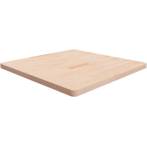 vidaXL Dessus de table carré 90x90x4 cm Bois chêne massif non traité
