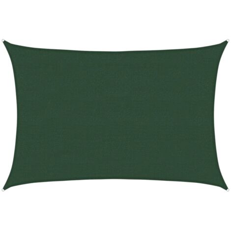Voile d'ombrage 160 g/m² Vert foncé 4x5 m PEHD vidaXL