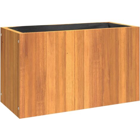 Jardinière 59x27,5x35 cm bois massif d'acacia vidaXL (1/5)