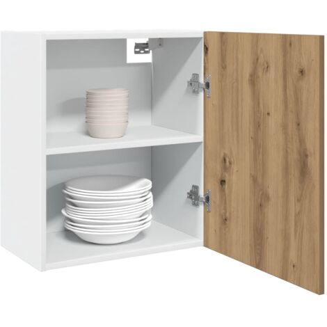 Vidaxl – Armoire suspendue chêne artisanal 50x31x60 cm – Bois d'ingénierie résistant à l'humidité – Capacité de charge 60 kg – Installation murale