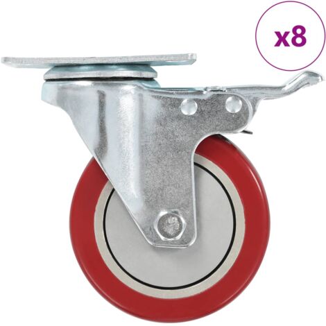 Roulettes pivotantes 8 pcs 100 mm vidaXL