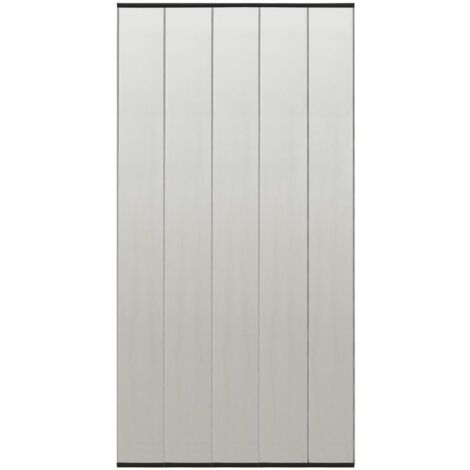 vidaXL Moustiquaire de porte rideau en maille 5 pcs Noir 120x240 cm