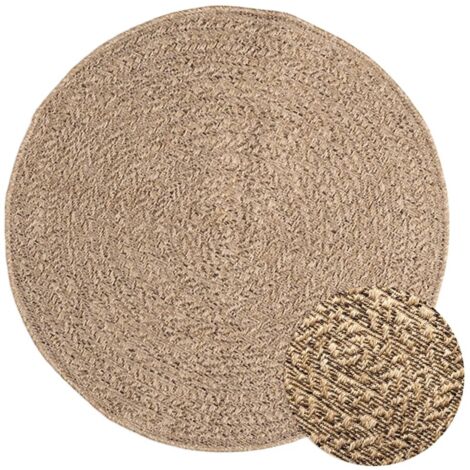 Tapis 90 cm aspect jute intérieur et extérieur vidaXL