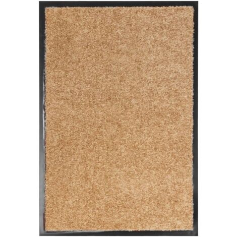 Paillasson lavable Crème 40x60 cm vidaXL