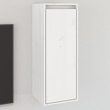 Armoire murale Blanc 30x30x80 cm Bois de pin massif vidaXL
