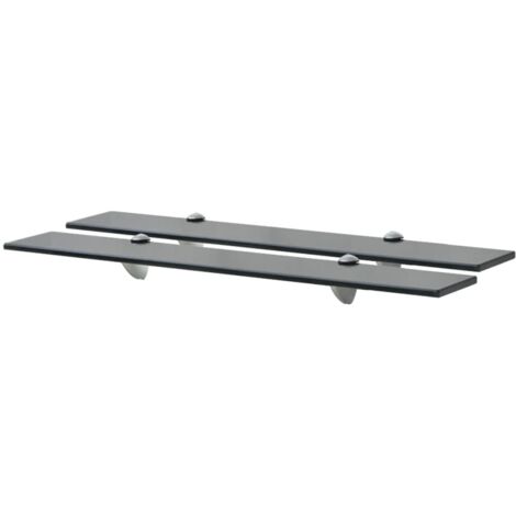 vidaXL Floating Shelves 2 pcs Glass 70x10 cm 8 mm (243766x2)