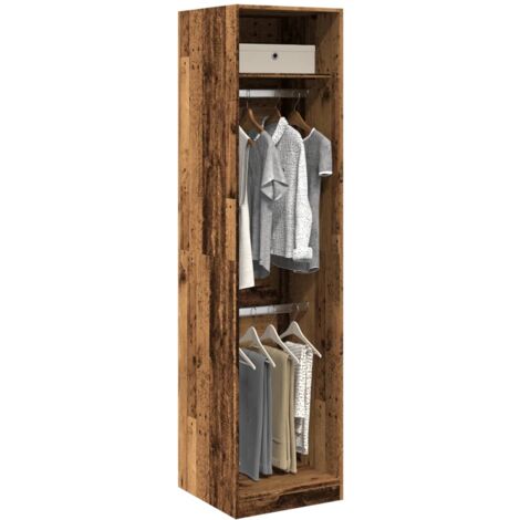 vidaXL Garde-robe vieux bois 50x50x200 cm bois d'ingénierie (1/5)