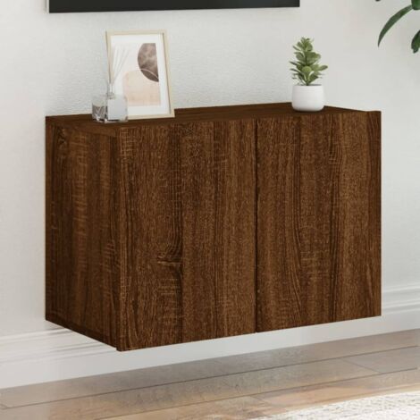 Meuble TV mural chêne marron 60x30x41 cm vidaXL45716