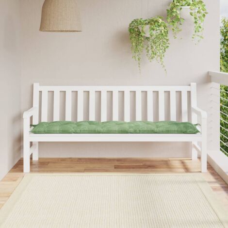 Coussin de banc de jardin motif de feuilles 180x50x7 cm vidaXL