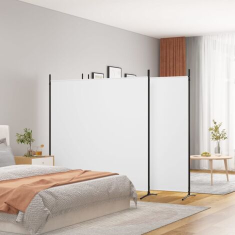 Vidaxl – Cloison de séparation pliable 4 panneaux 698x180 cm – Tissu 100% polyester – Design épuré pour séparation d'espaces privés