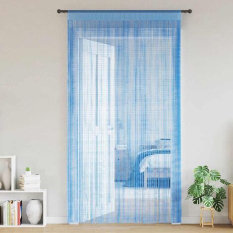 vidaXL String Curtains 2 pcs Light Blue 140x250 cm