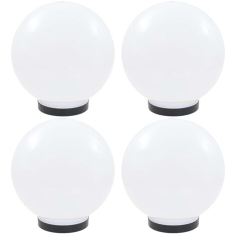 Lampes à LED sous forme de boule 4 pcs Sphérique 25 cm PMMA vidaXL