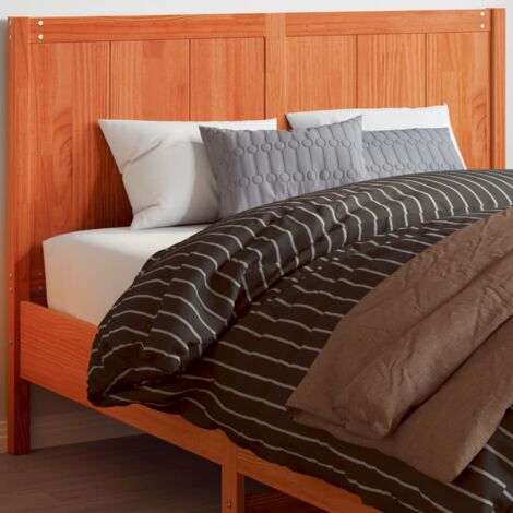 Tête de lit cire marron 135 cm bois massif de pin vidaXL