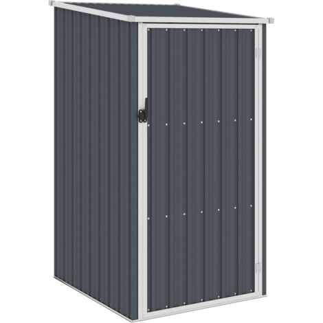 Vidaxl – Abri de jardin métal 87x98x159 cm – Acier galvanisé – Conception en pente pour évacuation pluie – Protection contre intempéries