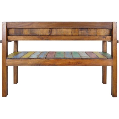 vidaXL Banc 115 cm Bois de récupération massif