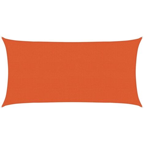 Voile d'ombrage 160 g/m² Orange 2,5x4,5 m PEHD vidaXL
