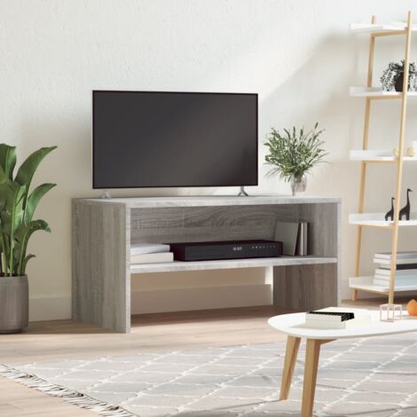 vidaXL Meuble TV sonoma gris 80x40x40 cm bois d'ingénierie (1/5)
