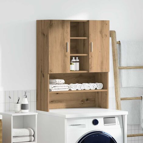 vidaXL Meuble pour machine à laver chêne artisanal 70,5x25,5x90 cm