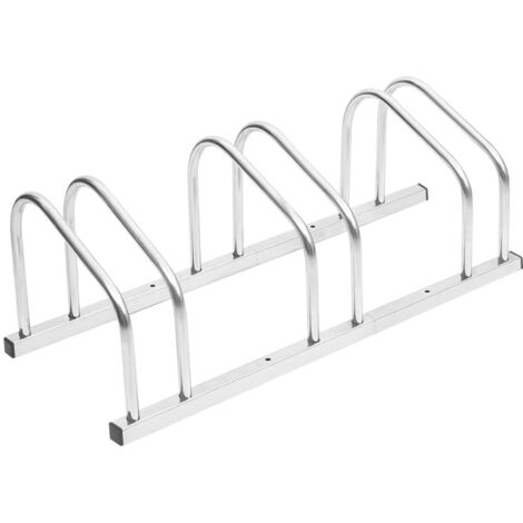 Vidaxl – Porte-vélos pour 3 vélos en acier galvanisé – Rangement sécurisé avec kit antivol – Dimensions 73,5 x 33 x 26 cm - vidaXL338788 (1/6)