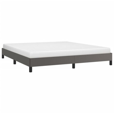 Cadre de lit sans matelas gris 180x200 cm similicuir vidaXL (1/5)