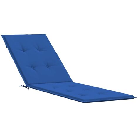 vidaXL Coussin de chaise de terrasse bleu royal (75+105)x50x4 cm (1/5)
