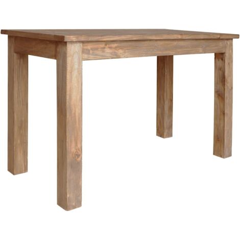 Vidaxl – Table de salle à manger en bois de récupération massif 120x60x77 cm – Fabrication artisanale – Style vintage unique (1/5)