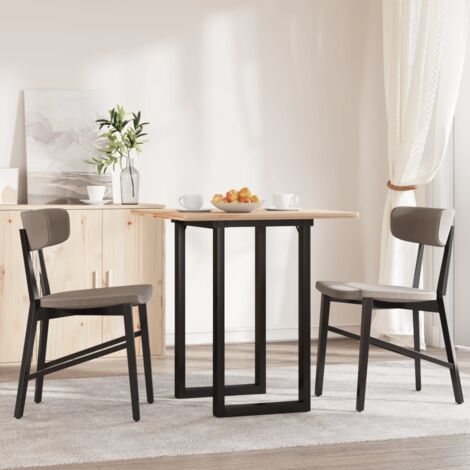 vidaXL Pieds de table à manger cadre en O 60x40x73 cm acier (1/5)
