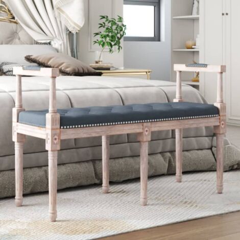 Banc Gris foncé 110x40x70 cm Velours vidaXL (1/5)