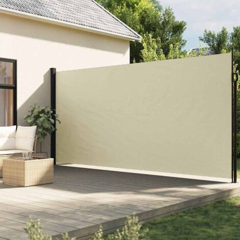 Auvent latéral rétractable crème 200x300 cm vidaXL