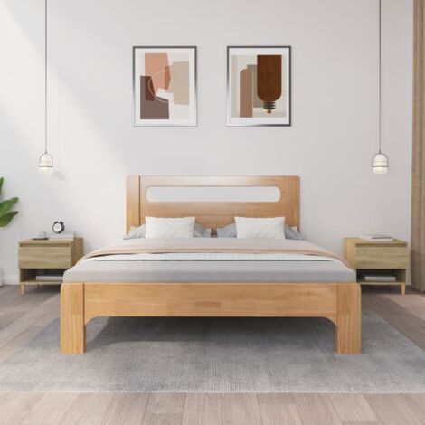 vidaXL Bedside Tables 2 pcs Sonoma Oak 50x46x50 cm Engineered Wood