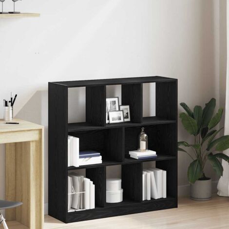 vidaXL Bibliothèque chêne noir 97,5x29,5x100 cm bois d'ingénierie