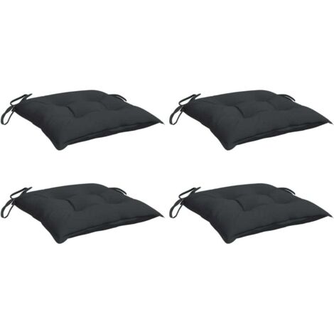 vidaXL Coussins de palette lot de 4 noir 50x50x7 cm tissu oxford (1/5)