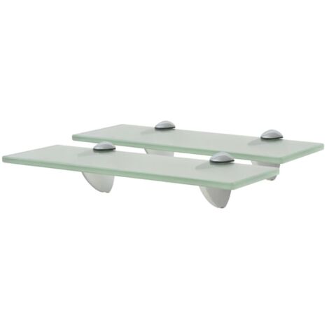 Étagères murales 2 pcs Verre 30 x 10 cm 8 mm vidaXL