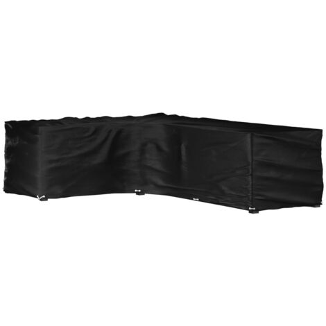 Housse de salon de jardin en forme de L 18 œillets 220x285x80cm vidaXL