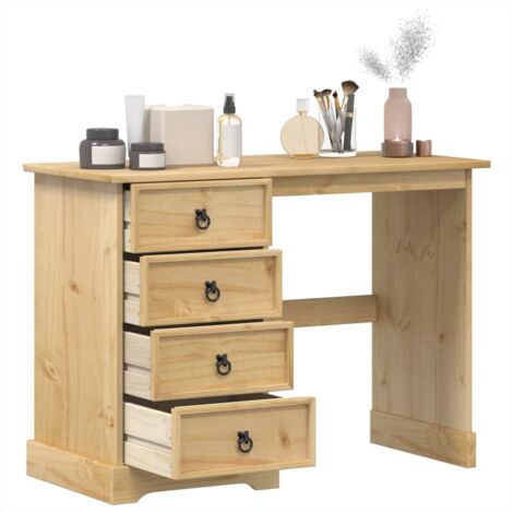 Coiffeuse Corona 104x47x75 cm bois de pin massif vidaXL