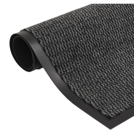 Vidaxl – Paillasson rectangulaire 120 x 180 cm anthracite – Tissu tufté avec support en caoutchouc antidérapant – Résistant à l'humidité et à la moisissure