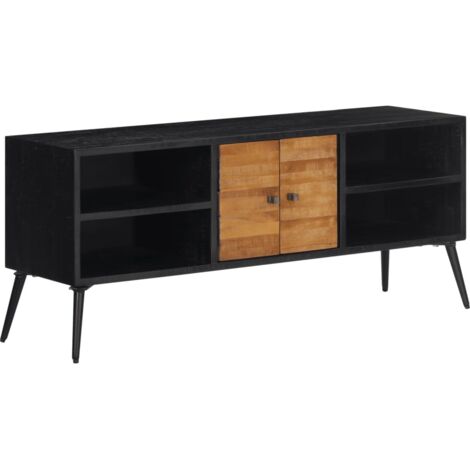 Meuble TV 112x31x45 cm teck massif récupéré vidaXL (1/5)