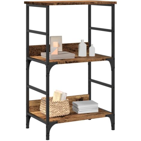 Bibliothèque vieux bois 50x33x82 cm bois d'ingénierie vidaXL