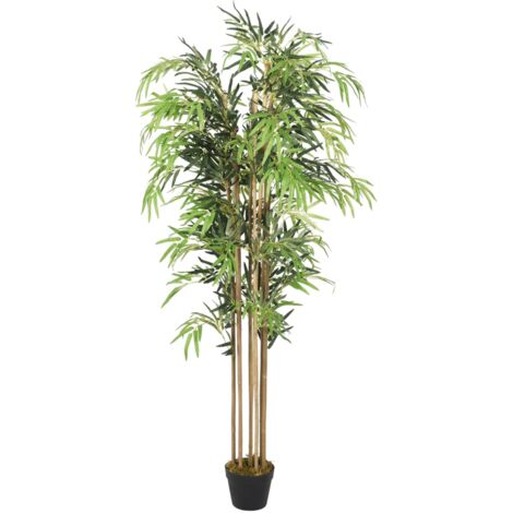 vidaXL Bambou artificiel 1095 feuilles 150 cm vert (1/4)