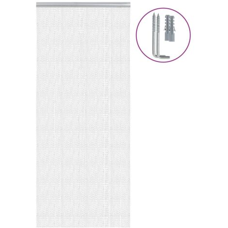 Moustiquaire de porte à chaîne 90x200 cm aluminium vidaXL