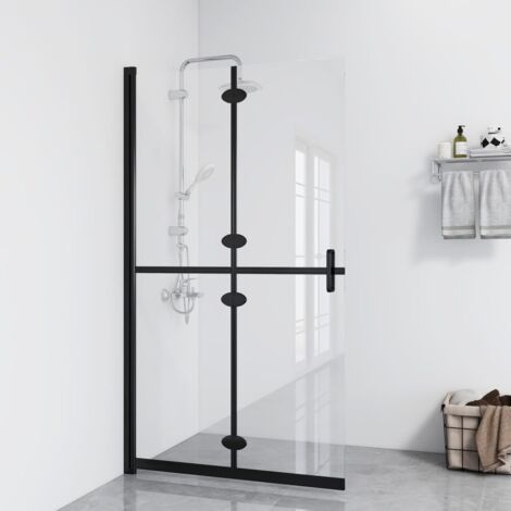 Vidaxl – Paroi de douche pliable en verre trempé 5mm – Dimensions 70x190 cm – Cadre en aluminium – Facile à nettoyer et à replier (1/5)