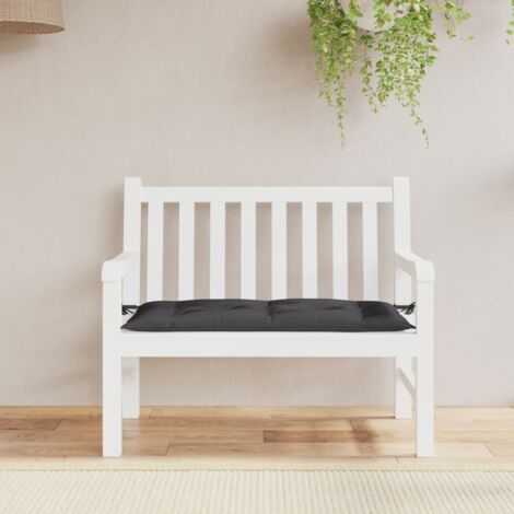 Coussin de banc de jardin noir 110x50x7 cm tissu oxford vidaXL