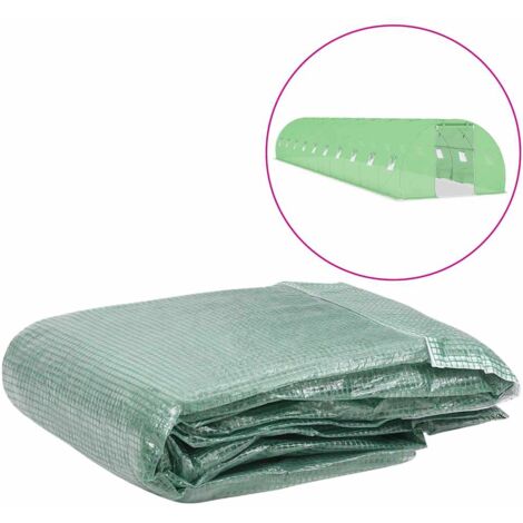 Couverture de remplacement de serre (45 m²) 300x1500x200cm Vert vidaXL