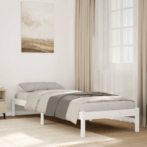 Cadre de lit extra long sans matelas 90x210 cm bois massif pin vidaXL (1/5)
