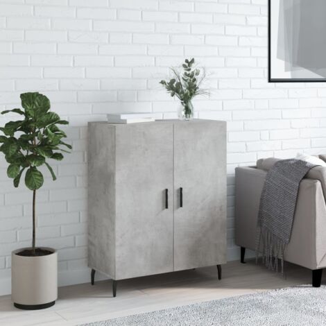Buffet gris béton 69,5x34x90 cm bois d'ingénierie vidaXL (1/5)