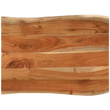 vidaXL Dessus de table 90x60x3,8 cm rectangulaire bois massif d'acacia