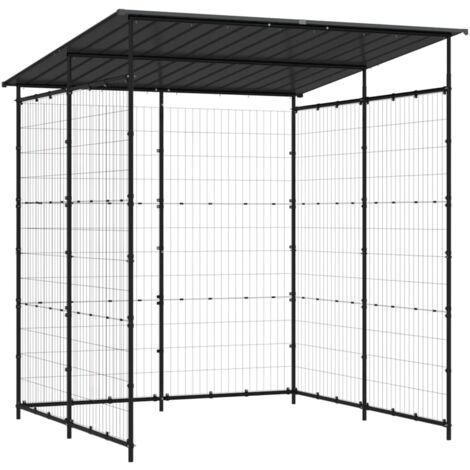 Vidaxl – Abri à vélos acier enduit de poudre 190x190x222 cm – Résistant à la rouille – Toit incliné pour protection pluie et soleil