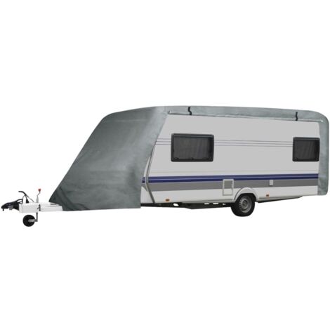 Vidaxl – Housse de roulotte taille M – Tissu polypropylène 100% – Dimensions 610 x 230 x 220 cm – Hydrofuge et résistant aux UV